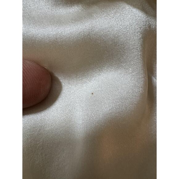 Carlisle Silk Blouse Ivory Ruched Pearl Button Vintage Victorian Dynasty - Picture 10 of 10